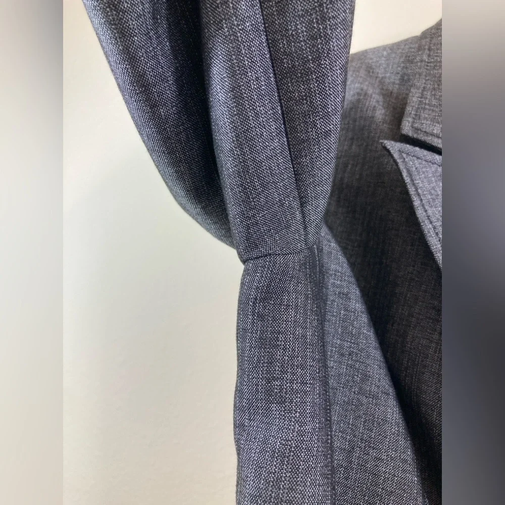 The Limited Gray Single Button Blazer Size M Pinstripe Career Jacket